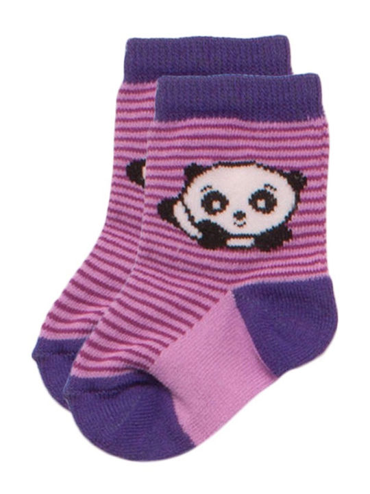 Design Letters Kids' Socks Knee-High Pink 4 Pairs