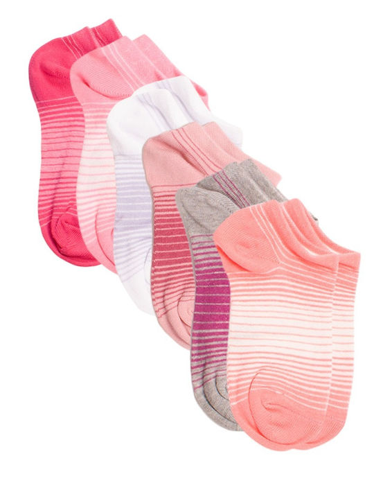 Design Letters Kids' Ankle Socks Multicolored 6 Pairs