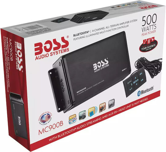Boss Boat Sound System 4x500W with Bluetooth / USB