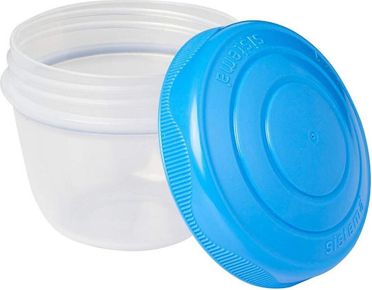 Sistema Yogurt To Go Set Plastic Lunch Boxes Pink-Blue 7.4x7.4cm 2 Pieces