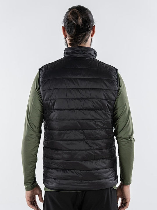 Безръкавно Зимно Puffer Черно Мъжко Яке