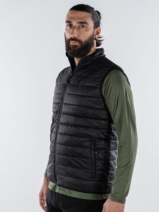 Безръкавно Зимно Puffer Черно Мъжко Яке