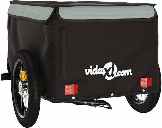 Vidaxl Anhänger Fahrradzubehör Schwarz Grau 30 Kilo Eisen