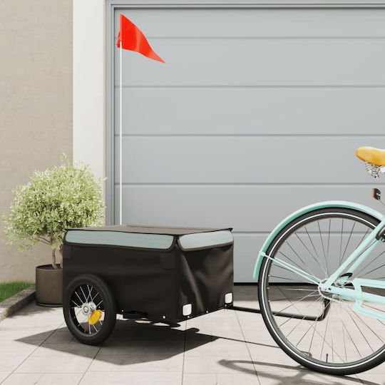 Vidaxl Anhänger Fahrradzubehör Schwarz Grau 30 Kilo Eisen