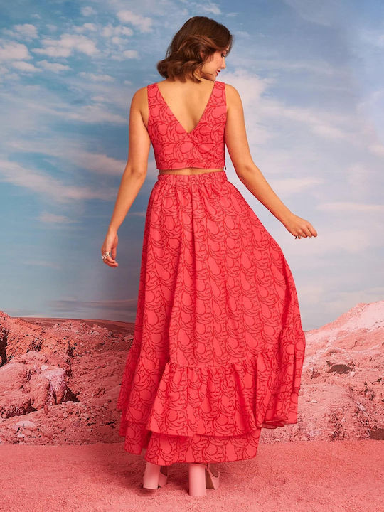 Hemithea Maxi Φούστα Κλος fuchsia