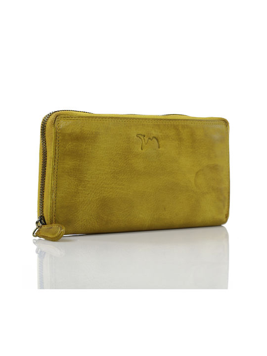 Trip Camel Genuine Vintage Soft Leather Wallet (511 Yellow)