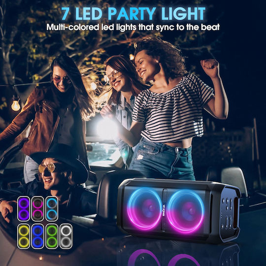 W-King T11 Bluetooth Speaker 100W with Battery Life up to 10 hours Black