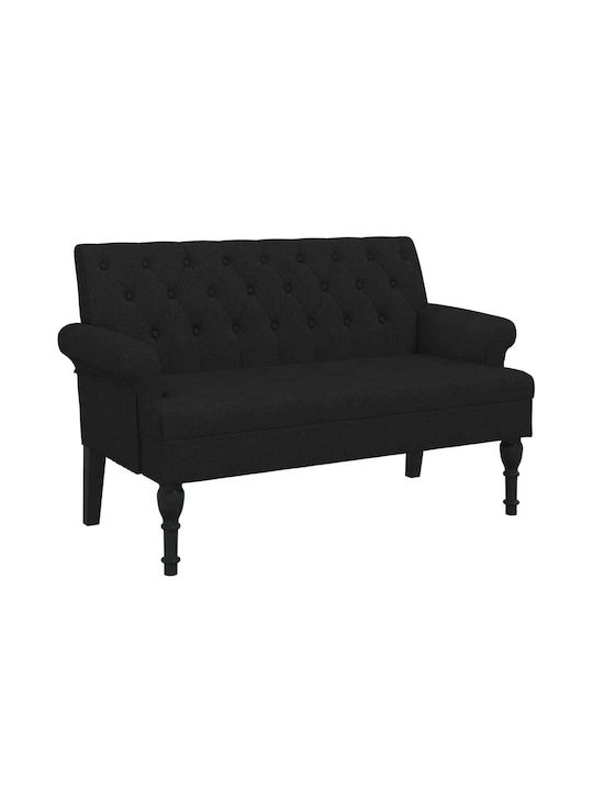 Διθέσιος Καναπές Μαύρο 120x62x75.5εκ. 372122