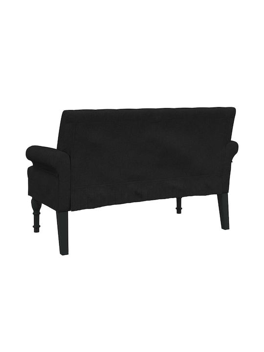 Διθέσιος Καναπές Μαύρο 120x62x75.5εκ. 372122