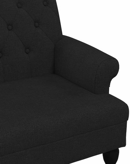 Canapea Cu Două Locuri Neagră 120x62x75.5cm