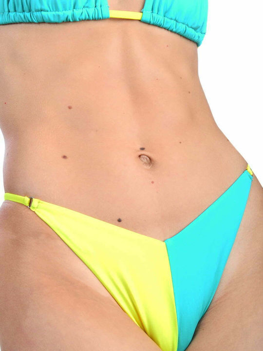 Комплект Бикини Триъгълник Висока талия Turquoise