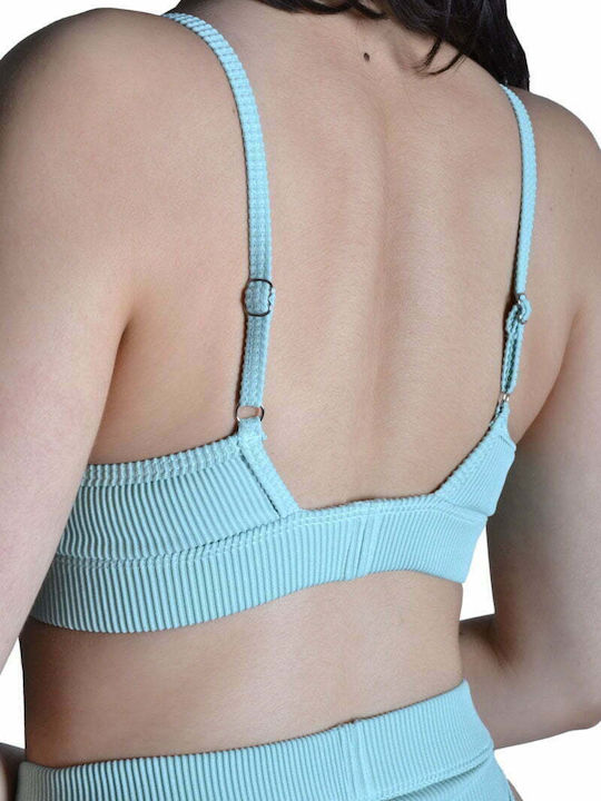 Set Bikini Brazil Talie Înaltă Mentă