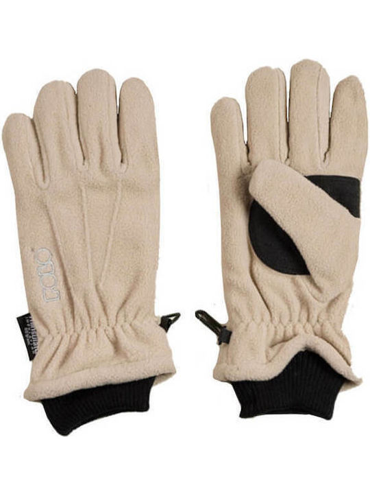 Beige Vlies Handschuhe