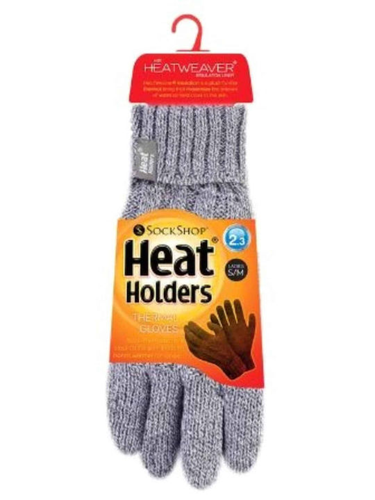 Heat Holders Γκρι Γυναικεία Δερμάτινα Γάντια