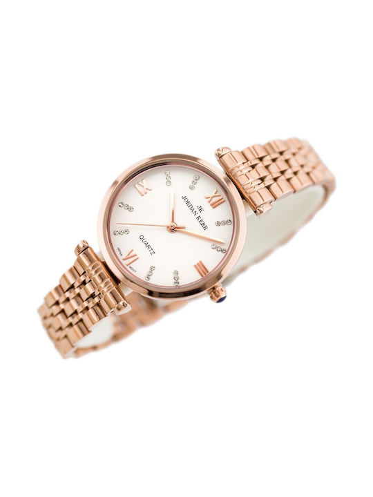 Jordan Kerr Watch with Pink / Pink Metal Bracelet