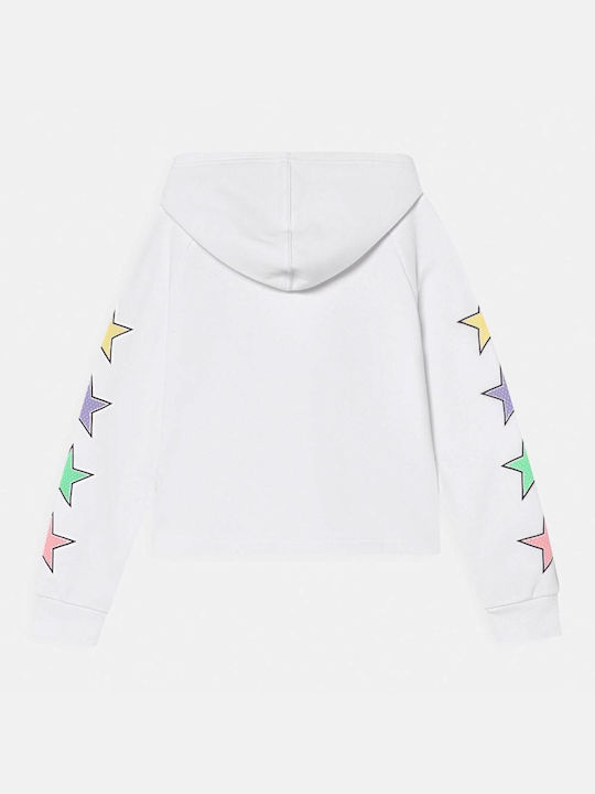 Converse Kids Sweatshirt with Hood White Shine