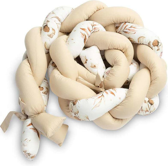 Sensillo Crib Bumpers Braided Inside beige 210cm