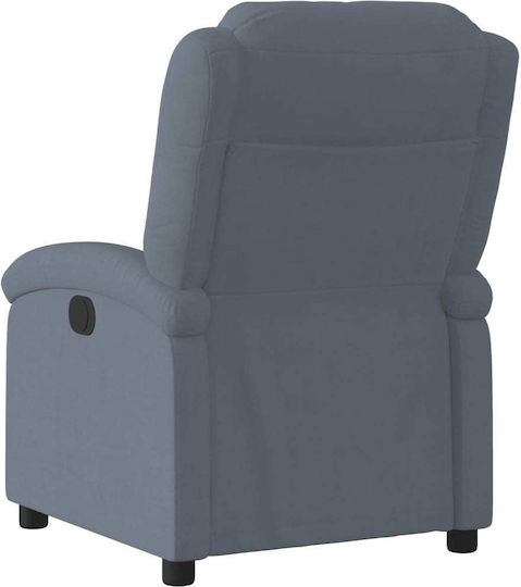 Relaxsessel mit Fußhocker Samt Dark Grey 71x86.5x99.5cm