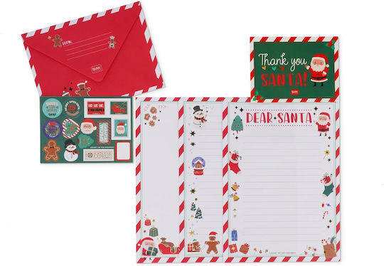 Legami Milano Santa Claus Letter 6pcs