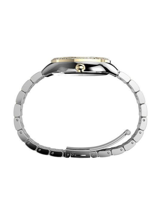 Timex Tone Women's Watch with Gold Metal Bracelet