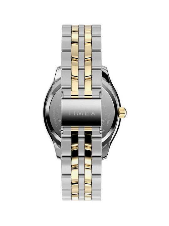 Timex Tone Women's Watch with Gold Metal Bracelet