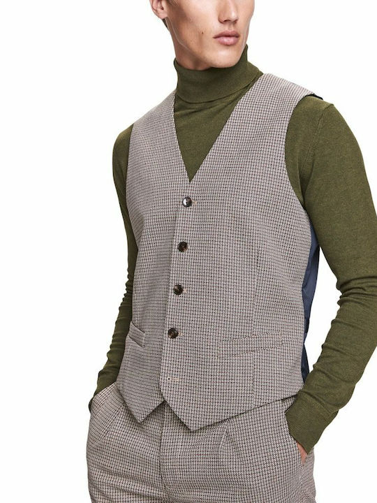 Scotch Men's Vest Regular Fit CAFE