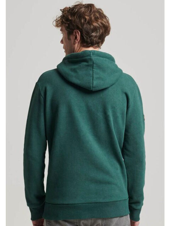 Superdry Sweatshirt with Hood Green