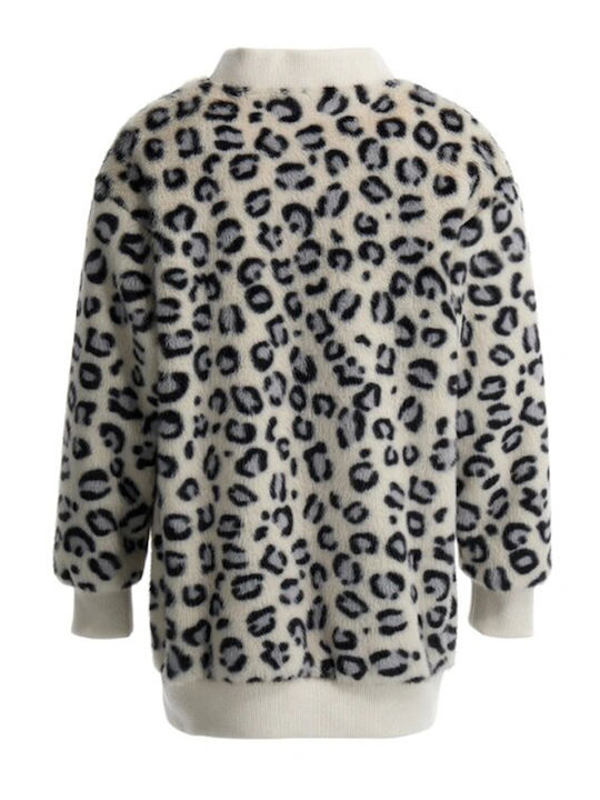 Kinderstrickjacke Pelz Mehrfarbig
