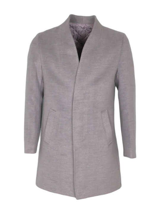 Endeson Fashion Men's Coat grey