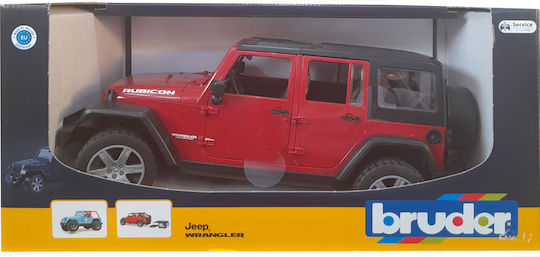 Bruder Jeep Wrangler Unlimited Rubicon Car Red 1:24 for Ages 3+