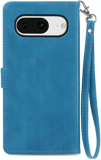 Flower Zipper Wallet Μπλε (Google Pixel 8)