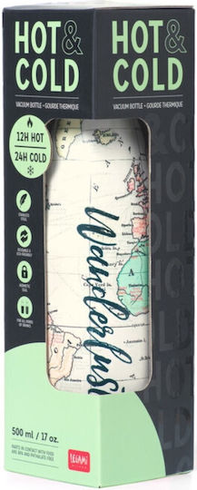 Legami Milano Hot&cold Travel Μπουκάλι Θερμός Ανοξείδωτο 500ml Πολύχρωμο