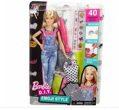 Barbie Barbie Blond Doll D.I.Y Emoji Style Fashion Set