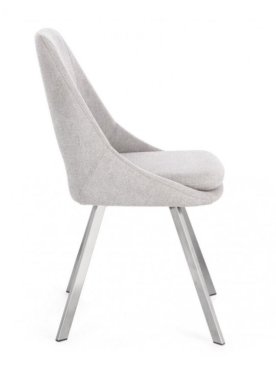 Chair Visitor in Gray Color 45x49.5x85cm 2pcs