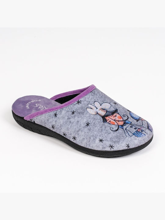 Sanaflex Anatomical Women's Slippers in Gray color