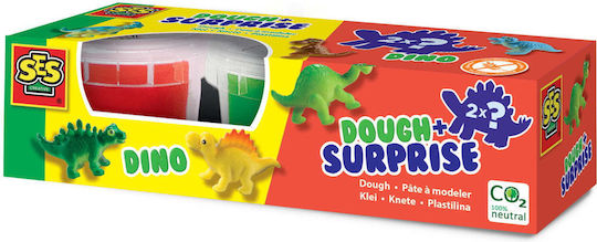 Ses Creative 2 Πλαστοζυμαράκια Πλαστελίνης Dino Surprise για 3+ Ετών