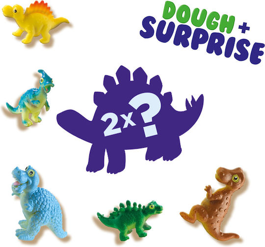 Ses Creative 2 Πλαστοζυμαράκια Πλαστελίνης Dino Surprise για 3+ Ετών