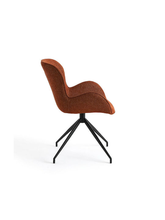 Rotating Armchair Visitor in Brown Color 62x60x55cm 1pcs