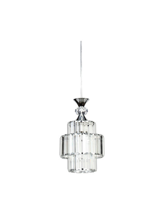 Keskor Pendant Light Silver with Socket E27 16x26cm