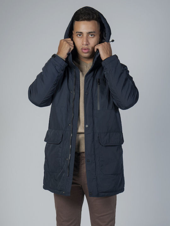 Dors Herren Winter Jacke Lässig Wasserdicht und winddicht Navy