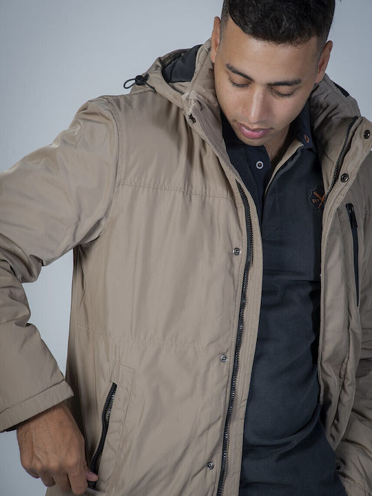 Winter Jacke Wasserdicht und Winddicht Khaki