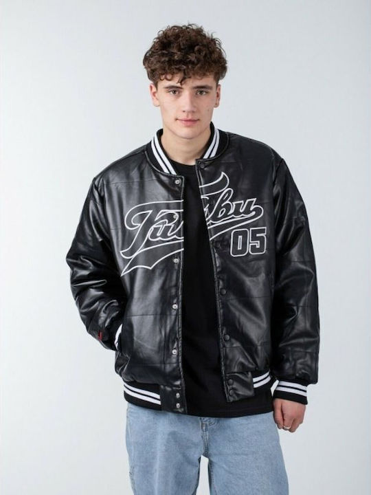 Fubu Men's Winter Bomber Jacket Black