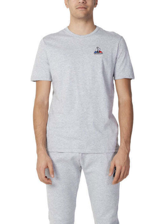 Le Coq Sportif Ανδρικό T-shirt Κοντομάνικο Γκρι