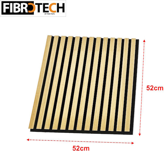 Panouri Decorative 3D Light Oak Bej 52x52x2.2cm 2 Bucăți
