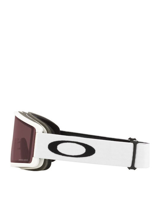 Oakley Target Line L Ochelari de Schi Pentru Adulți Albi cu Lentilă Fumurie Gri Oakley Target Line L Ochelari de Schi Pentru Adulți Albi cu Lentilă Fumurie Gri