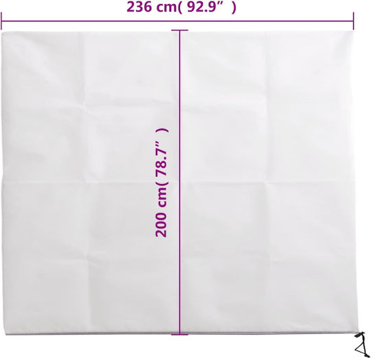 vidaXL 364869 Frostschutzdeckel 70gr/m² 2x2.36m Weße Agro Textilien