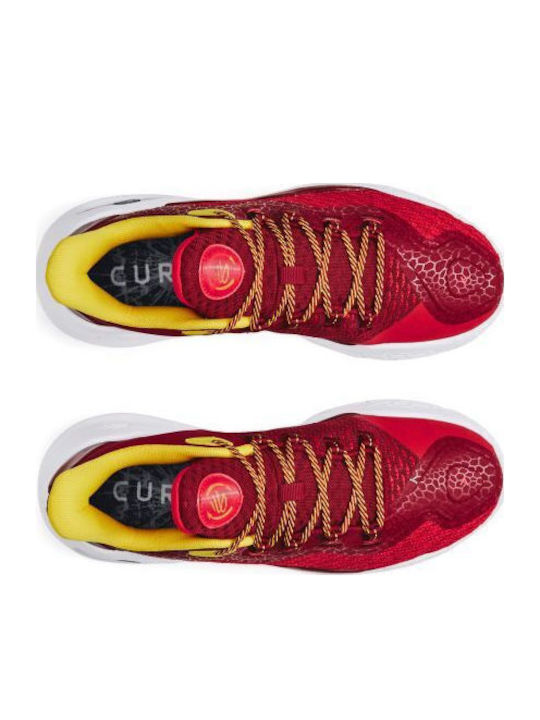Curry 11 High Basketball Shoes Red / Cardinal