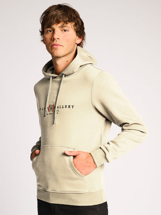 Staff Men's Sweatshirt with Hood Off White