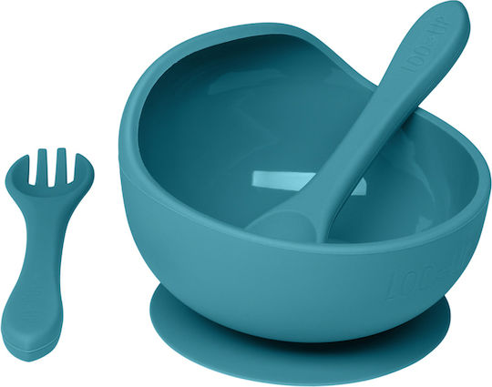 Loo Up Baby Food Container Set made of Silicone Blue