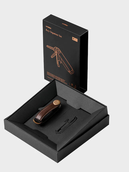 Orbitkey Ключодържател Кожен Еспресо